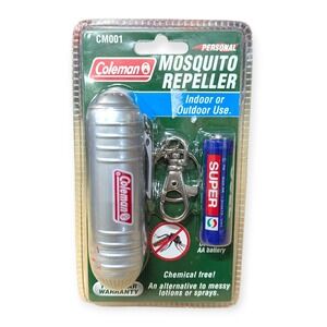 Coleman CM001 Personal Mosquito Repeller Silver Chemical Free Indoor Outdoor New